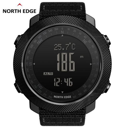 Reloj Deportivo Digital para Hombre NORTH EDGE, Relojes Militares para Correr y Nadar, Altímetro, Barómetro, Brújula, Resistente al Agua 50 m