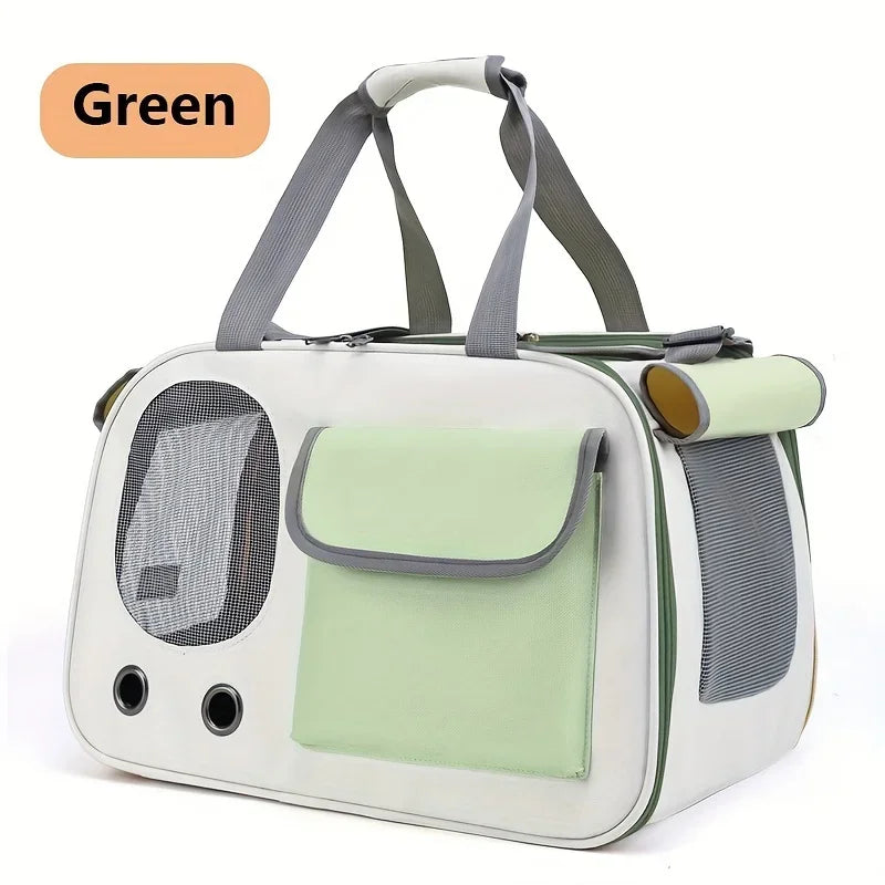 Bolsa transportadora portátil para gatos y perros, ideal para viajes y actividades al aire libre, adecuada para gatos y perros pequeños