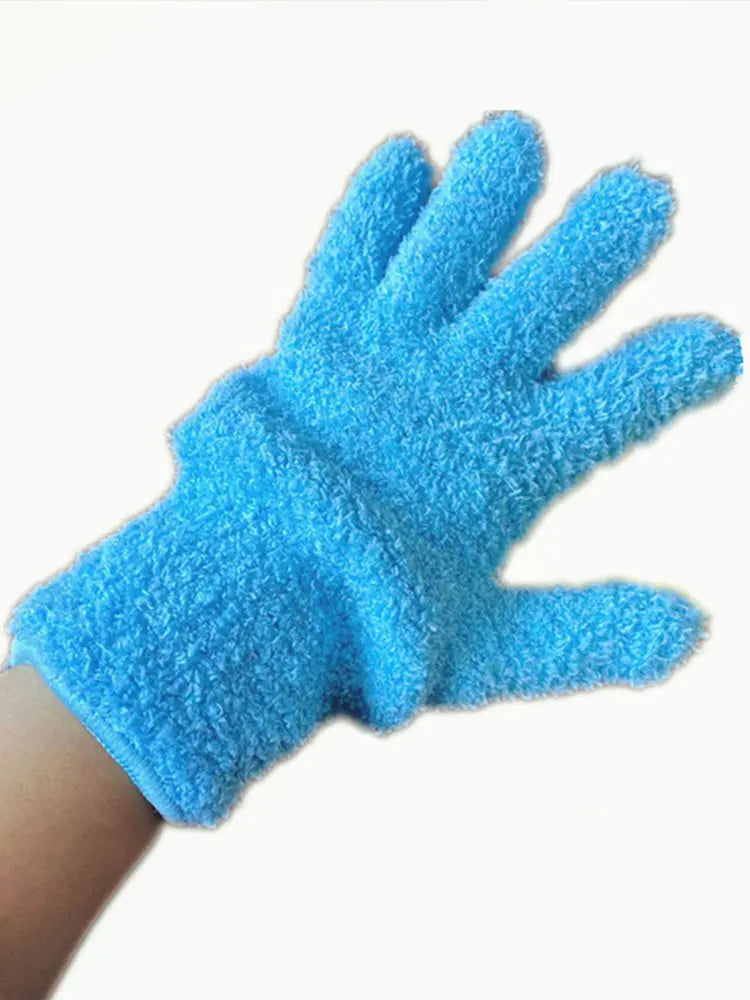 Guantes de microfibra para limpieza de polvo, elásticos y transpirables, para coches, barcos, piscinas, hogar, cocina, limpieza de muebles, 1 ud.