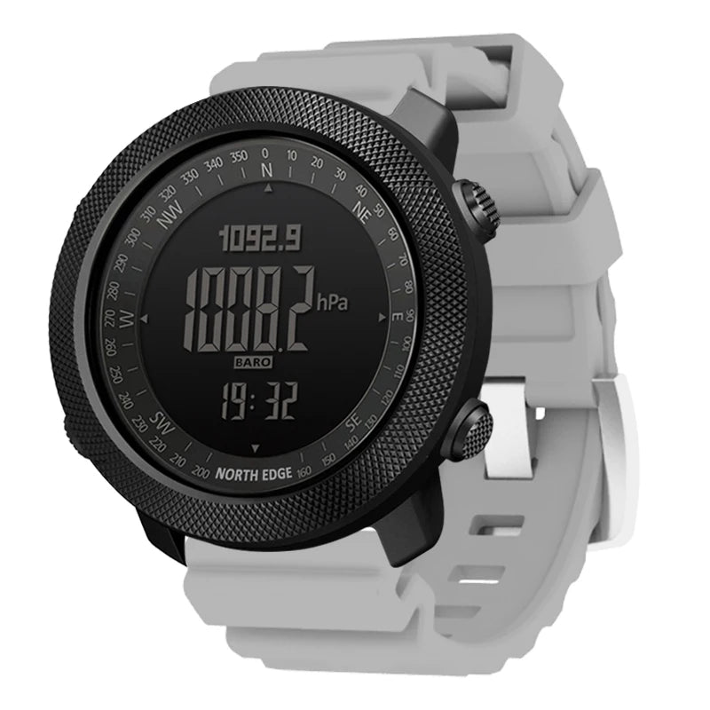 Reloj Deportivo Digital para Hombre NORTH EDGE, Relojes Militares para Correr y Nadar, Altímetro, Barómetro, Brújula, Resistente al Agua 50 m