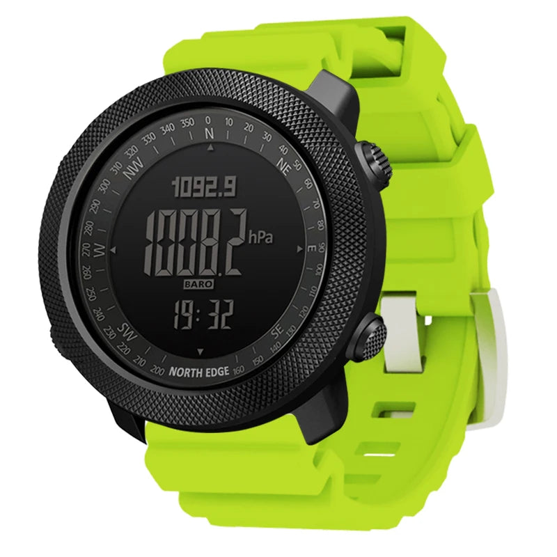Reloj Deportivo Digital para Hombre NORTH EDGE, Relojes Militares para Correr y Nadar, Altímetro, Barómetro, Brújula, Resistente al Agua 50 m