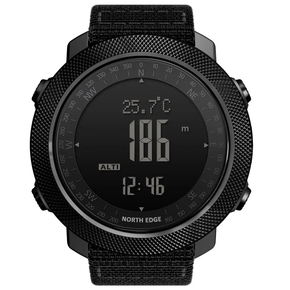 Reloj Deportivo Digital para Hombre NORTH EDGE, Relojes Militares para Correr y Nadar, Altímetro, Barómetro, Brújula, Resistente al Agua 50 m