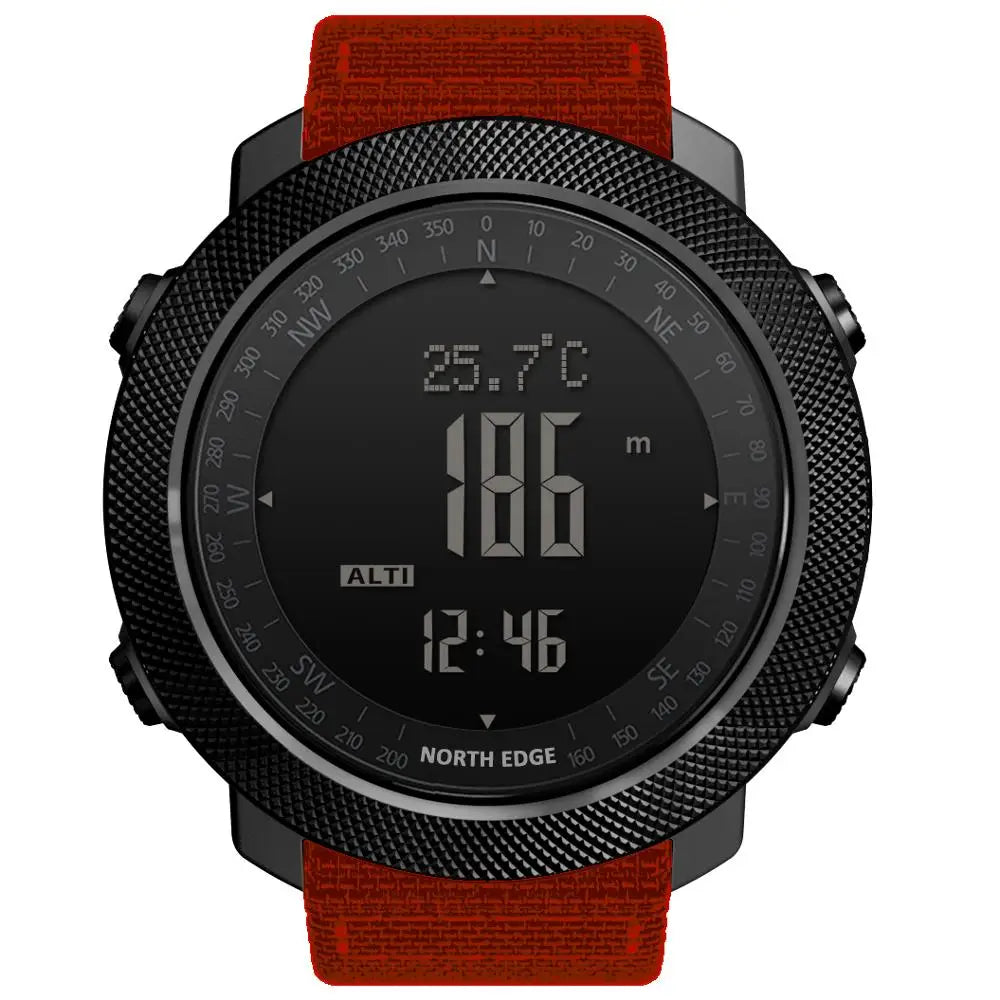 Reloj Deportivo Digital para Hombre NORTH EDGE, Relojes Militares para Correr y Nadar, Altímetro, Barómetro, Brújula, Resistente al Agua 50 m