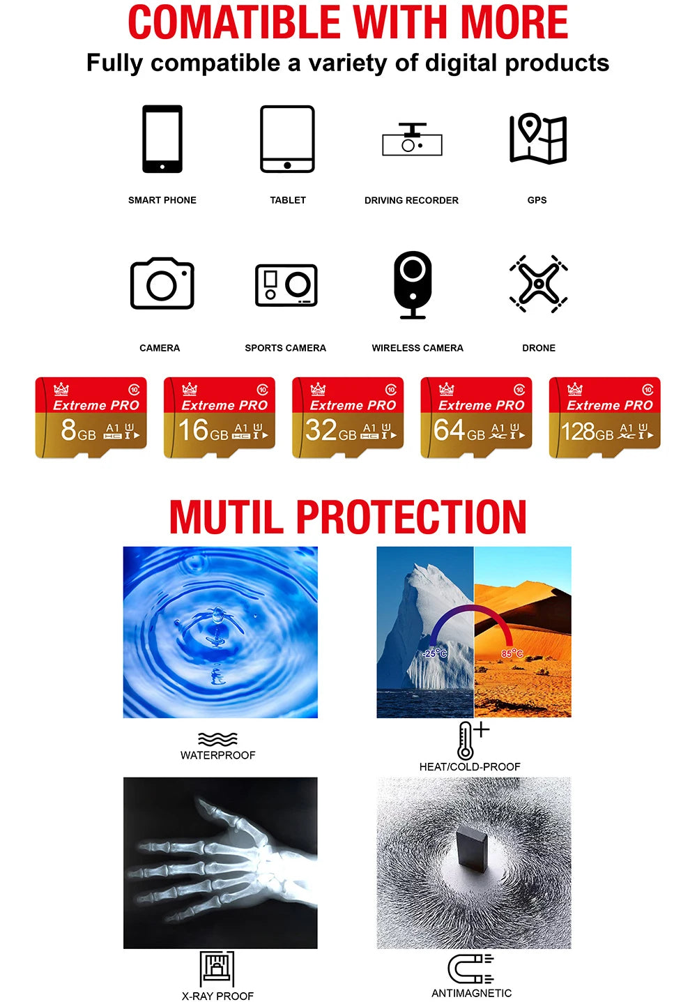 Tarjetas de memoria de alta velocidad, 4GB, 8 GB, 16 GB, 32 GB, 64GB, 128 GB, Clase 10, mini tarjeta sd, tarjeta TF para cámara de teléfono móvil