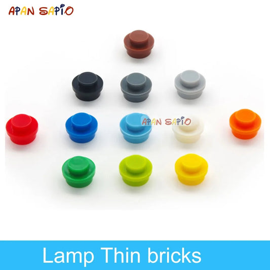 600 Uds DIY bloques de construcción figuras delgadas ladrillos lámpara 12 colores tamaño creativo educativo Compatible con 4037 juguetes para niños