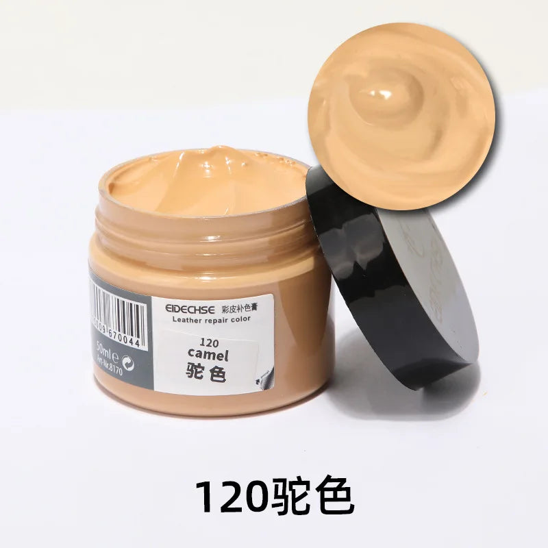 Kit de Reparación de Cuero para Automóviles, Bálsamo Líquido para Recolorar, Herramienta de Reparación sin Calor, Set de Restauración para Agujeros, Rasguños, Grietas y Desgarros en Asientos de Automóviles y Zapatos