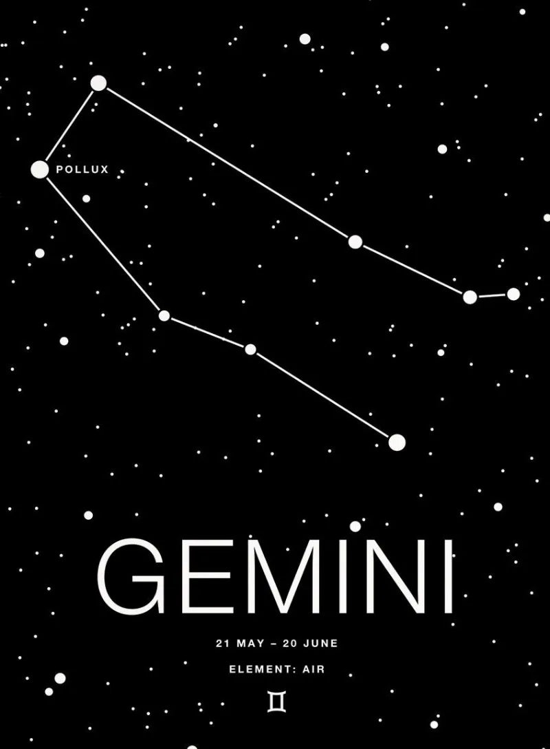 Zodiac Minimalist Aries Cancer Libra Aquarius Sign Black White Poster Print Wall Art Pictures Canvas Painting Room Home Decor