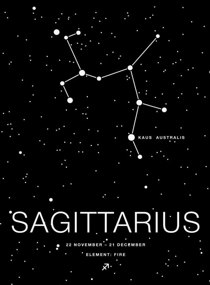 Zodiac Minimalist Aries Cancer Libra Aquarius Sign Black White Poster Print Wall Art Pictures Canvas Painting Room Home Decor