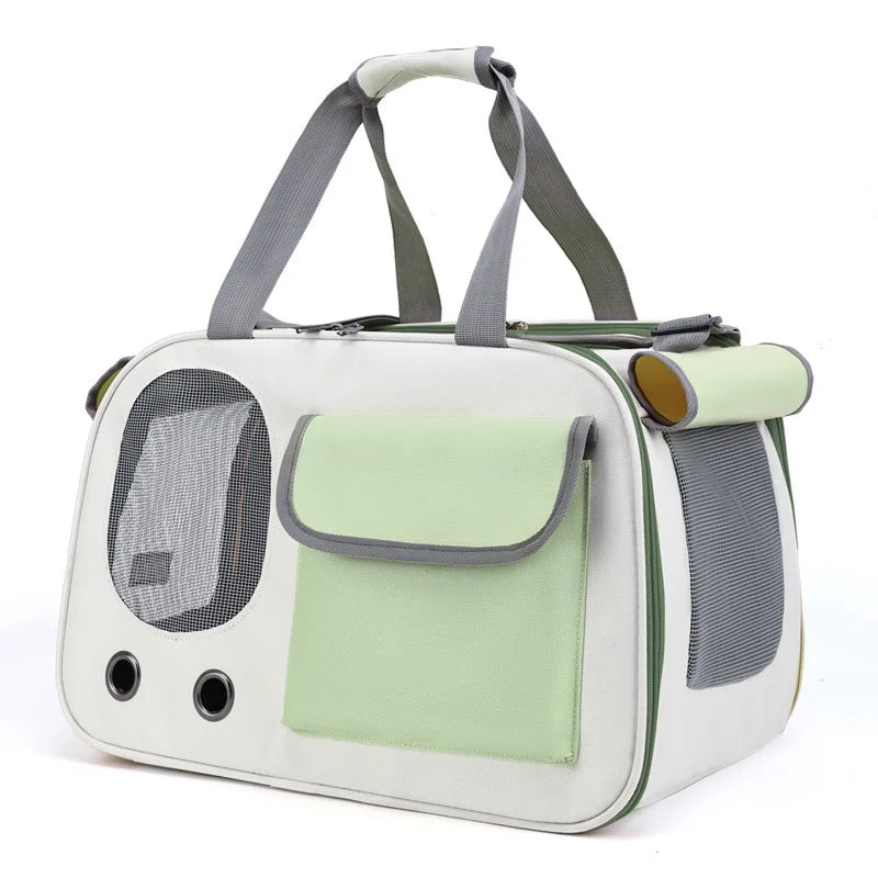 Bolsa transportadora portátil para gatos y perros, ideal para viajes y actividades al aire libre, adecuada para gatos y perros pequeños