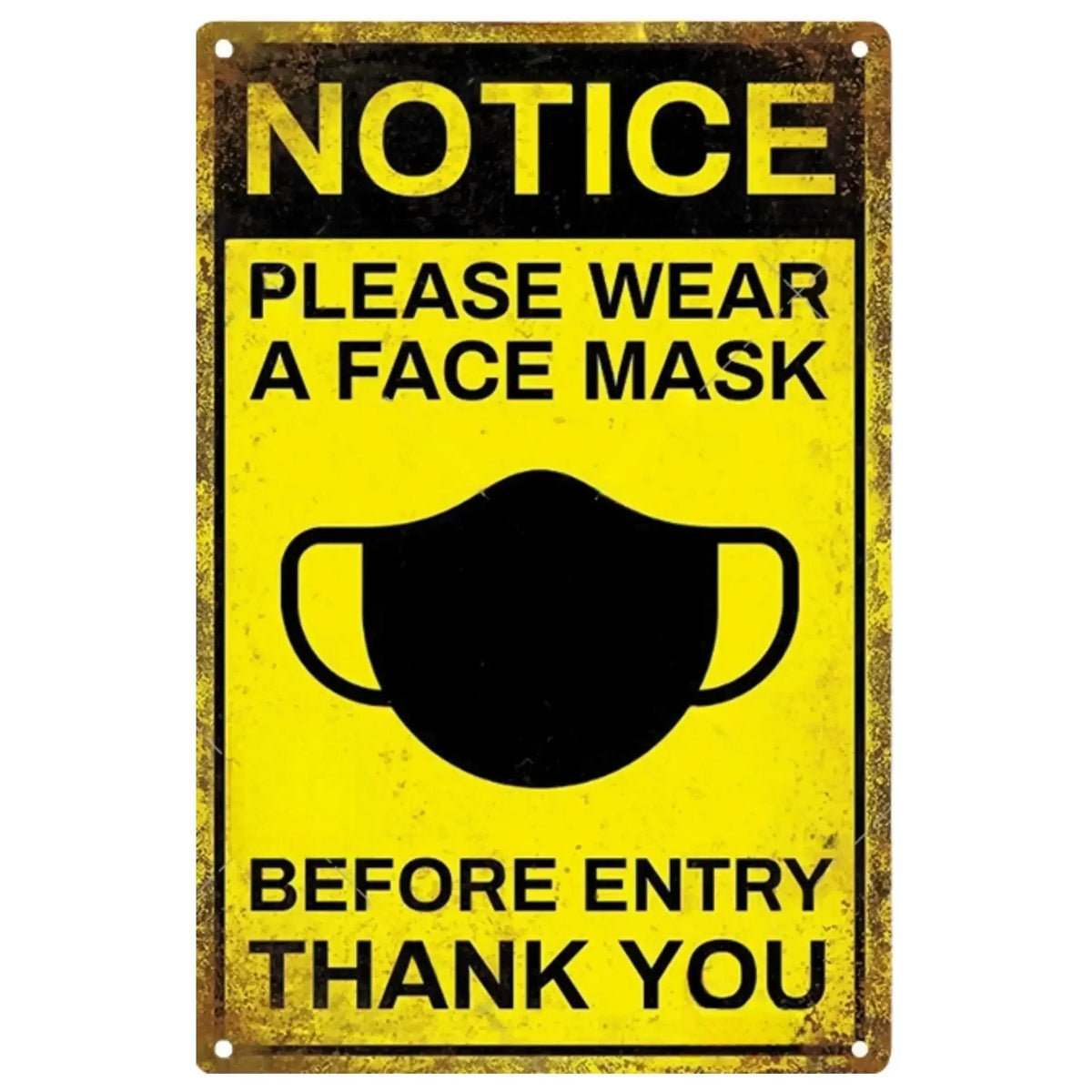 Letrero de metal con aviso de precaución retro inspirado en Tiki vintage, "Vídeo de advertencia para niños", para hombre, cueva, garaje y puerta, arte de pared