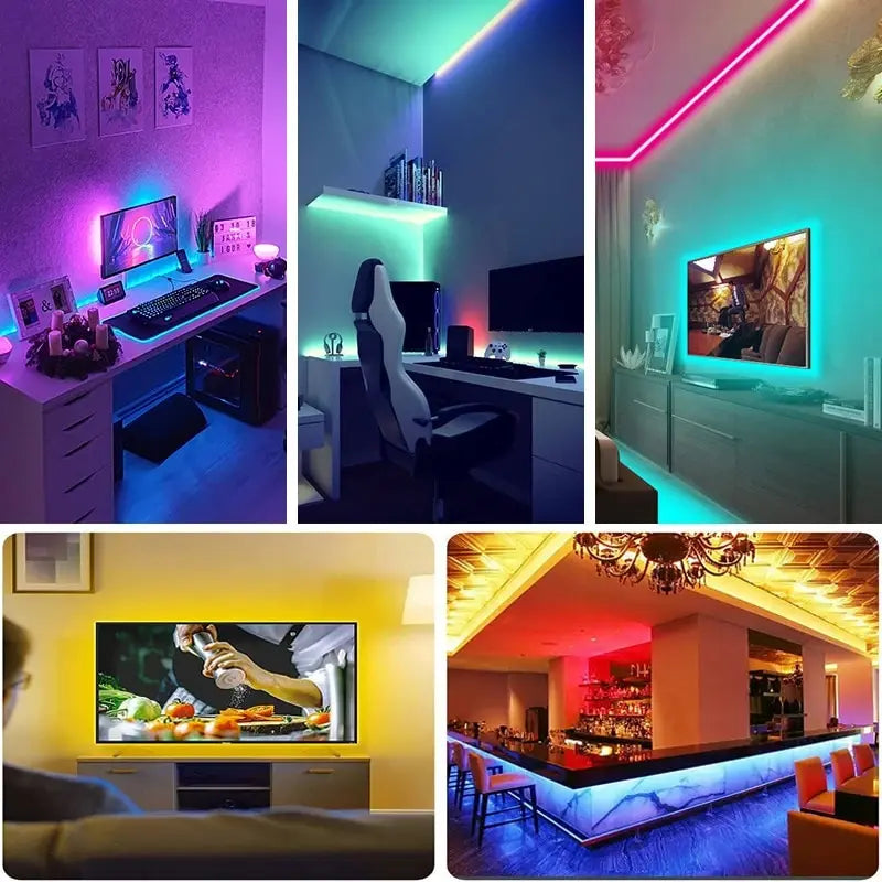 Luces Led para TV, tira de luces Led con Control de 3 teclas, cinta de luces USB de 5V para retroiluminación de TV, decoración de fiesta en casa, cinta Flexible