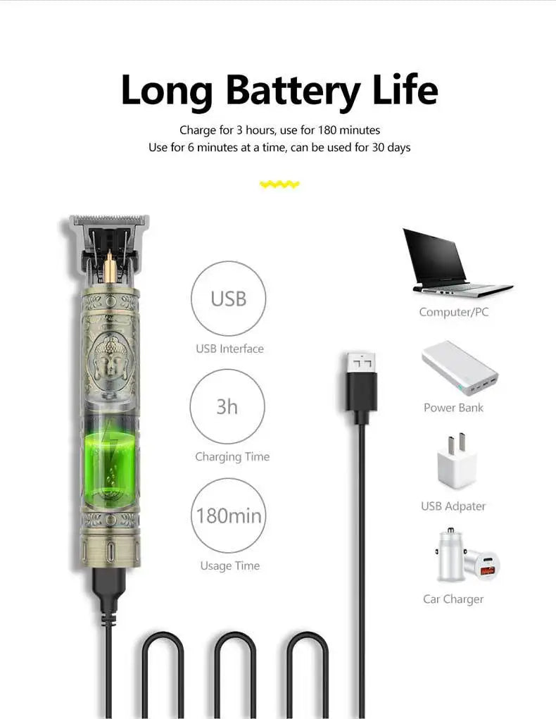Máquina de corte de pelo Original Retro T9, recortadora de chaquetas, Afeitadora eléctrica para hombres, Afeitadora de peluquero Lence Pro para áreas sensibles