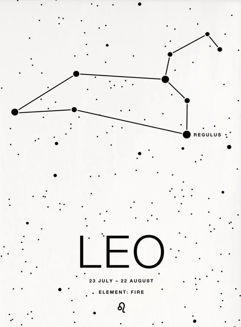 Zodiac Minimalist Aries Cancer Libra Aquarius Sign Black White Poster Print Wall Art Pictures Canvas Painting Room Home Decor
