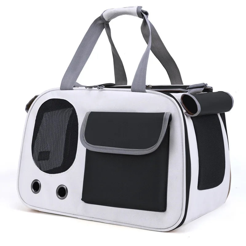 Bolsa transportadora portátil para gatos y perros, ideal para viajes y actividades al aire libre, adecuada para gatos y perros pequeños