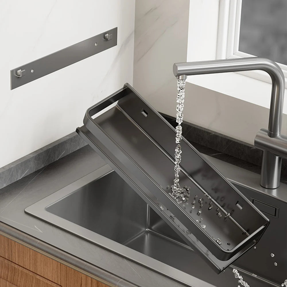 Estante de especias montado en la pared, estante multifuncional para artículos, ganchos para herramientas de cocina, estante de almacenamiento de condimentos de cocina