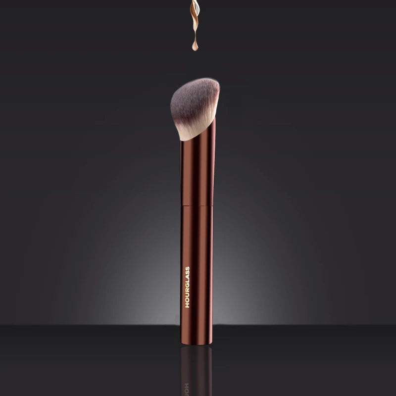 Hourglass-brocha de maquillaje de fibra suave, cepillo de base de brillo ambiental, diseño de moda de cabello, un solo rostro, n. ° 21