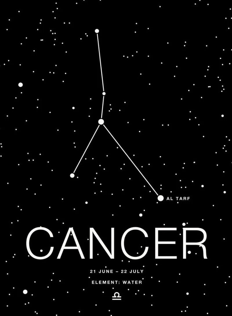 Zodiac Minimalist Aries Cancer Libra Aquarius Sign Black White Poster Print Wall Art Pictures Canvas Painting Room Home Decor