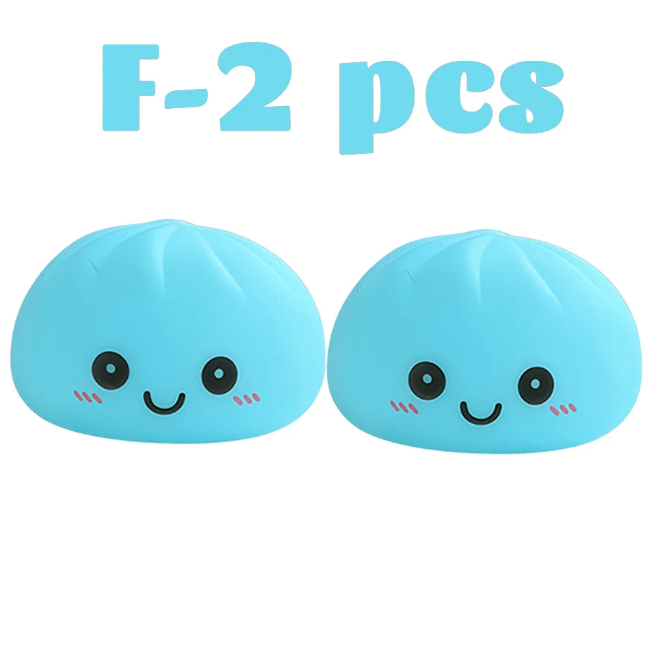 Nuevas luces nocturnas de dumplings 2027, adorno de escritorio de dumplings luminosos, linda caja de vaporera de dumplings luminosa, luces de dumplings kawaii, regalos