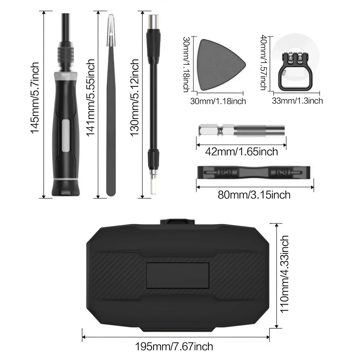 Juego de destornilladores de precisión para ordenador portátil, Kit de reparación profesional 152/25 en 1, T5, T6, Torx