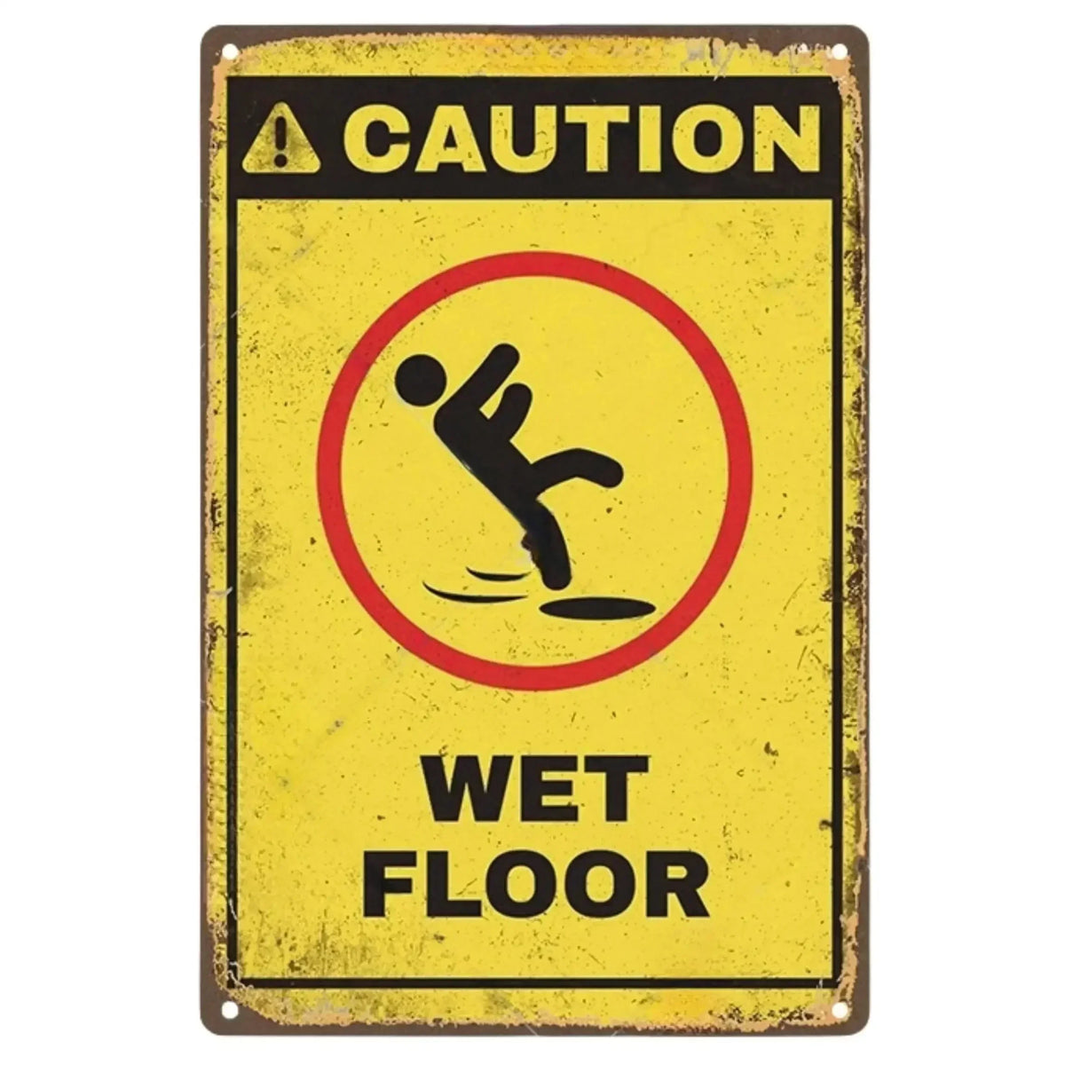 Letrero de metal con aviso de precaución retro inspirado en Tiki vintage, "Vídeo de advertencia para niños", para hombre, cueva, garaje y puerta, arte de pared