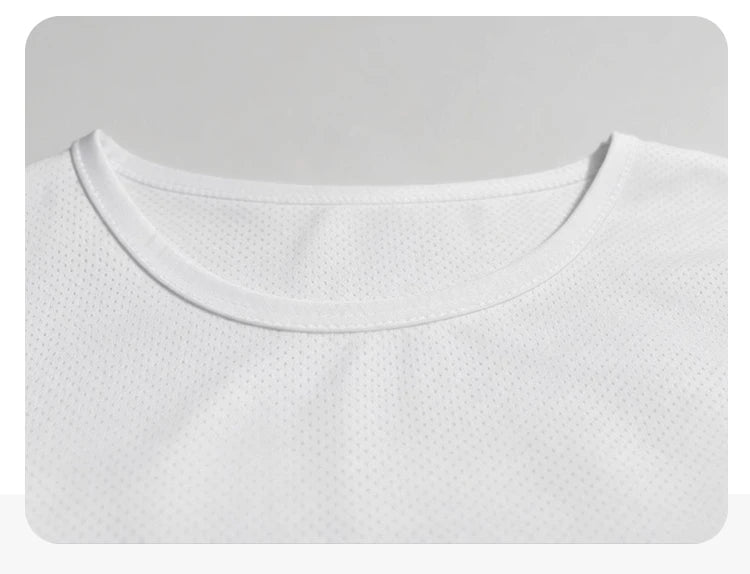 Camisetas para correr de seda de hielo para hombre, Top holgado de manga corta con estampado, ropa deportiva para gimnasio y baloncesto, camiseta de secado rápido para entrenamiento físico
