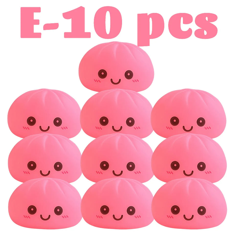 Nuevas luces nocturnas de dumplings 2027, adorno de escritorio de dumplings luminosos, linda caja de vaporera de dumplings luminosa, luces de dumplings kawaii, regalos