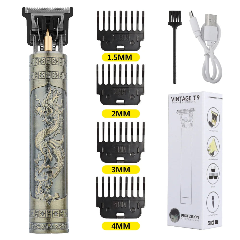 Máquina de corte de pelo Original Retro T9, recortadora de chaquetas, Afeitadora eléctrica para hombres, Afeitadora de peluquero Lence Pro para áreas sensibles