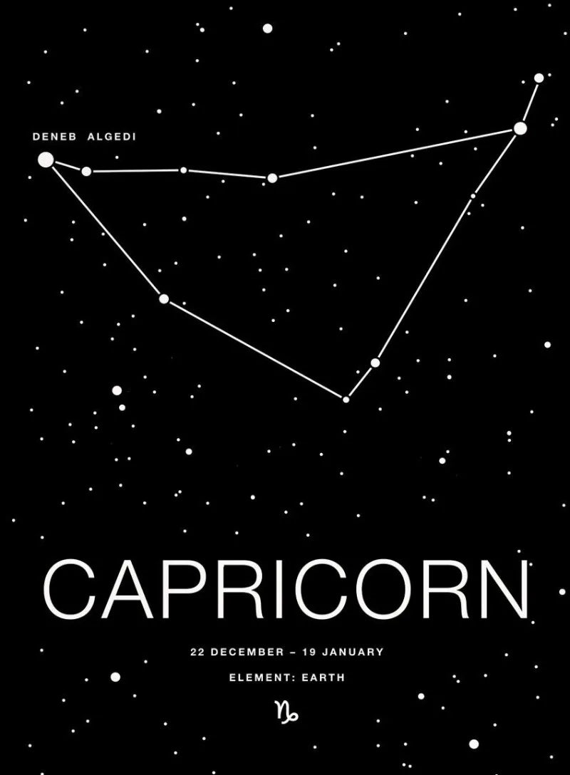 Zodiac Minimalist Aries Cancer Libra Aquarius Sign Black White Poster Print Wall Art Pictures Canvas Painting Room Home Decor