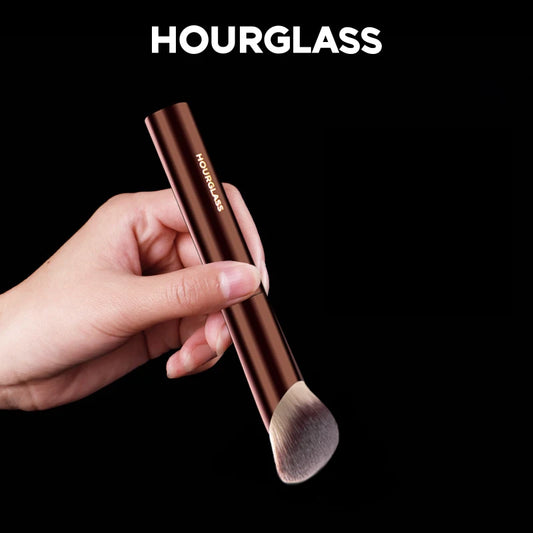 Hourglass-brocha de maquillaje de fibra suave, cepillo de base de brillo ambiental, diseño de moda de cabello, un solo rostro, n. ° 21