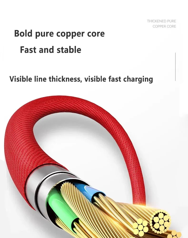 Cable USB de carga rápida para teléfono móvil, Cable de carga rápida de 90 grados para iPhone 14, 13, 12, 11 Pro Max, X, XR, 6s, 7, 8 Plus, 2m, 3m