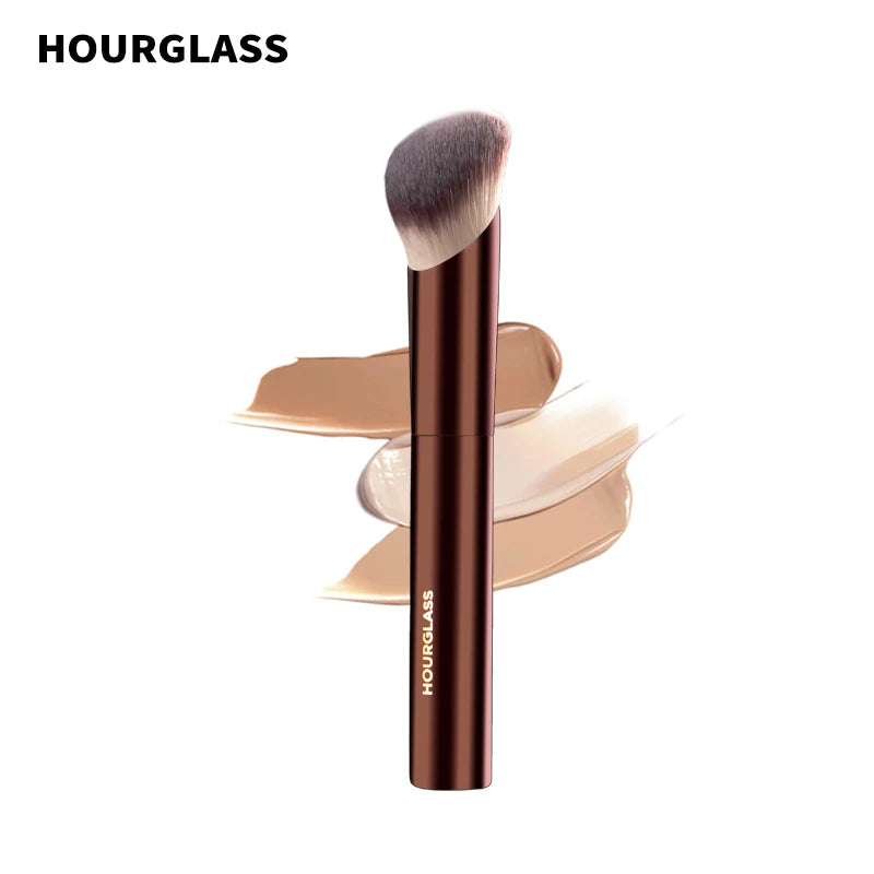 Hourglass-brocha de maquillaje de fibra suave, cepillo de base de brillo ambiental, diseño de moda de cabello, un solo rostro, n. ° 21