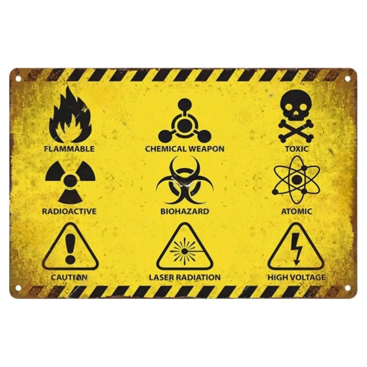 Letrero de metal con aviso de precaución retro inspirado en Tiki vintage, "Vídeo de advertencia para niños", para hombre, cueva, garaje y puerta, arte de pared