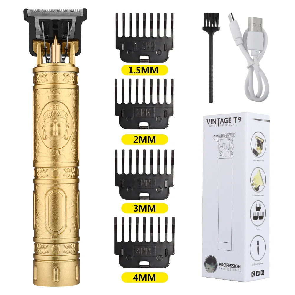 Máquina de corte de pelo Original Retro T9, recortadora de chaquetas, Afeitadora eléctrica para hombres, Afeitadora de peluquero Lence Pro para áreas sensibles