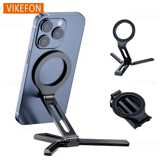 Soporte magnético plegable para teléfono, trípode perezoso de escritorio, soporte para teléfono móvil Magsafe iPhone 16 15 14 13 12 Pro Max