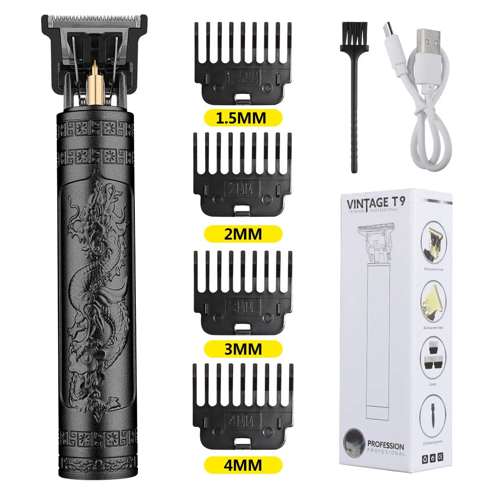 Máquina de corte de pelo Original Retro T9, recortadora de chaquetas, Afeitadora eléctrica para hombres, Afeitadora de peluquero Lence Pro para áreas sensibles