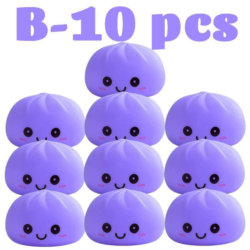 Nuevas luces nocturnas de dumplings 2027, adorno de escritorio de dumplings luminosos, linda caja de vaporera de dumplings luminosa, luces de dumplings kawaii, regalos