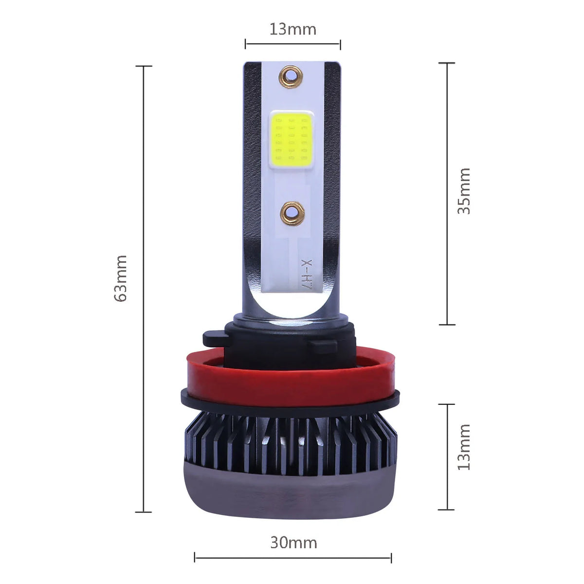 2 Piezas de Bombillas LED H4 H7 para Faros Delanteros de Coche, Bombilla LED H1 H8 H11 9005 HB3 9006 HB4 9004 HB1 H3 HB5 H13, Luces LED de 20000LM, Lámpara Turbo de 12V