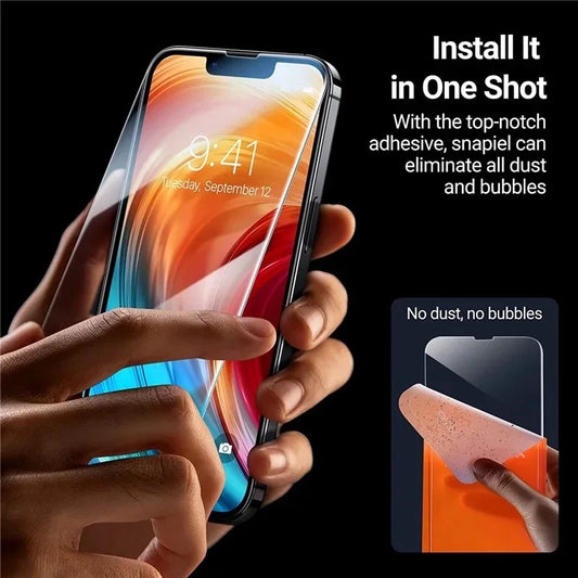 1-5 uds vidrio templado para IPhone 16 15 14 13 12 11 Pro Max Protector de pantalla para IPhone 7 8 14 Plus X XS XR película protectora de vidrio