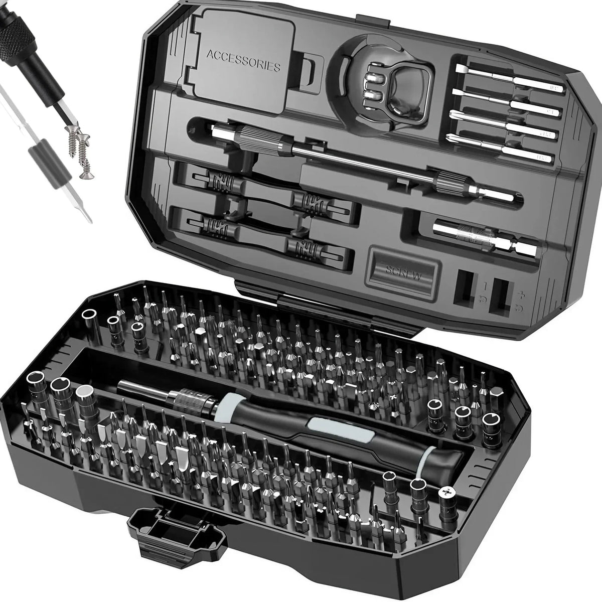 Juego de destornilladores de precisión para ordenador portátil, Kit de reparación profesional 152/25 en 1, T5, T6, Torx